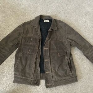 Imogene and Willie waxed canvas jacket.